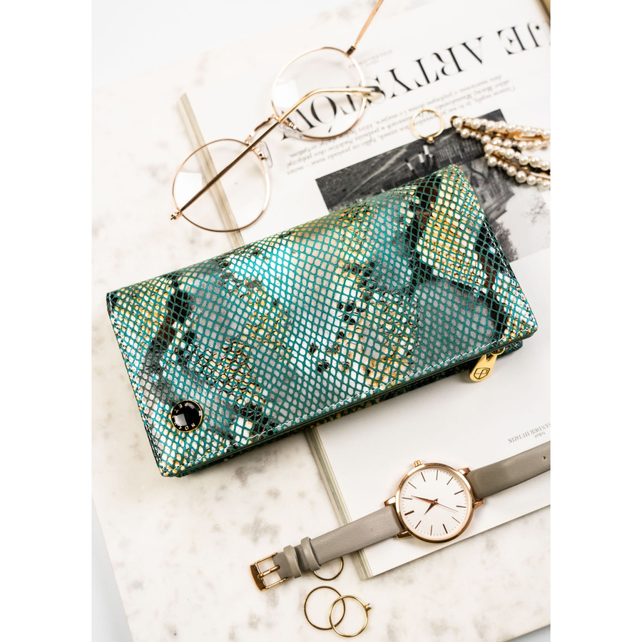 Leather wallet RFID PETERSON PTN 421431-SFL