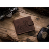 Leather wallet RFID N992L-CHM-HORSE-BL