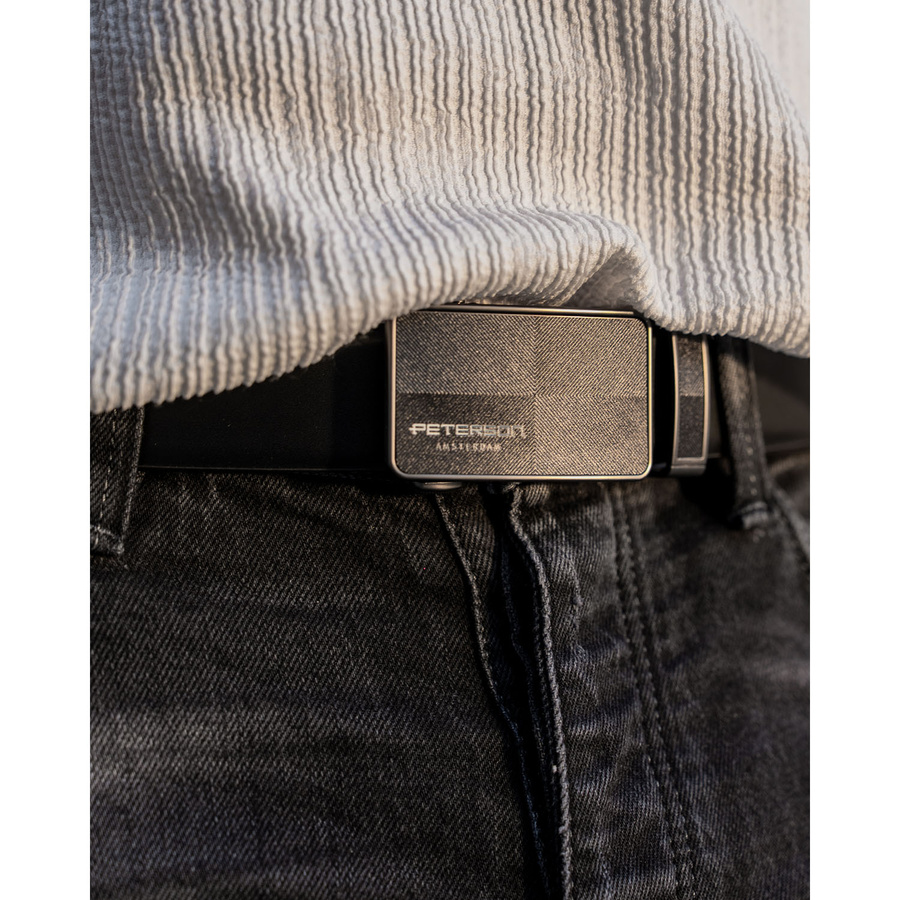 Leather belt PETERSON PTN A011