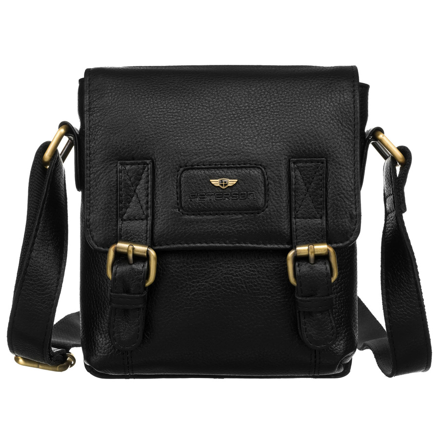 Leather bag PETERSON PTN 996-S-NDM