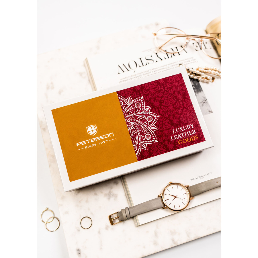 Leather wallet RFID PETERSON PTN 27079-TVT