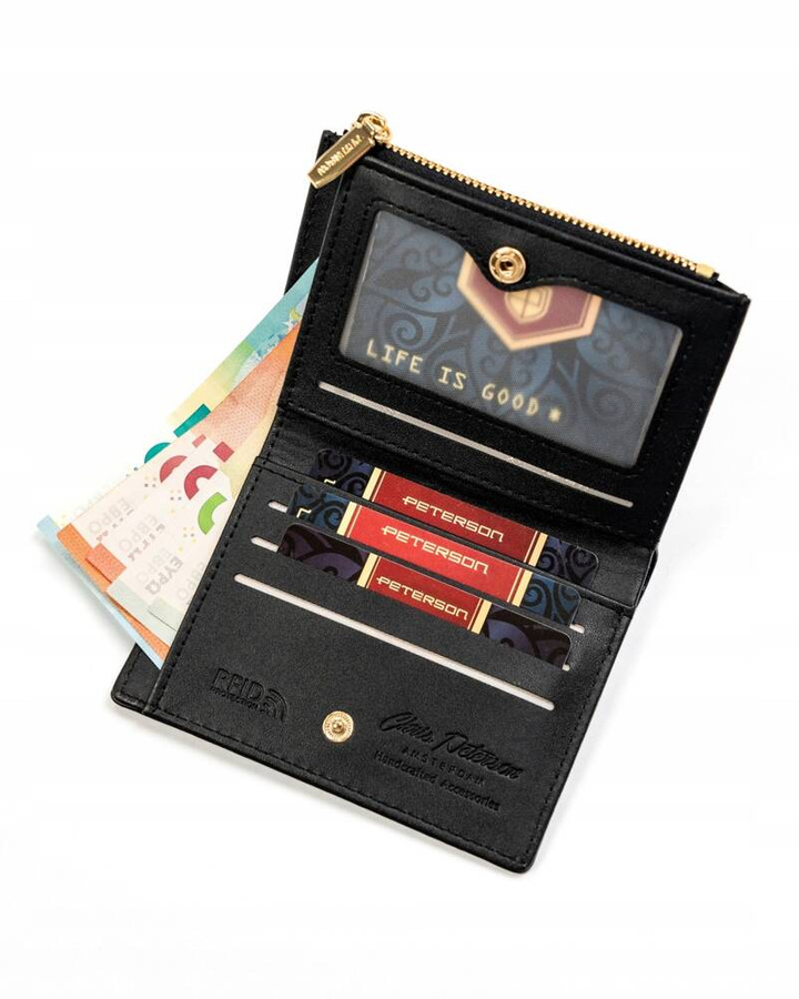 Leatherette wallet RFID PETERSON PTN 003-WEI