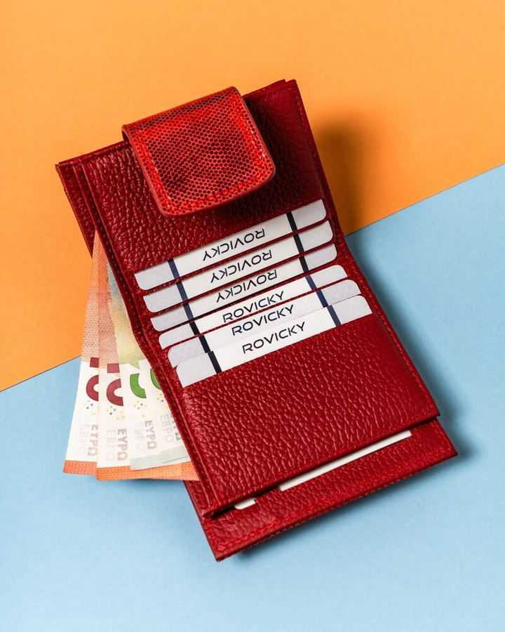 Leather wallet RFID LORENTI 42329-CEK