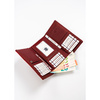 Leather wallet 4U CAVALDI PX23-DNH-BL-RED