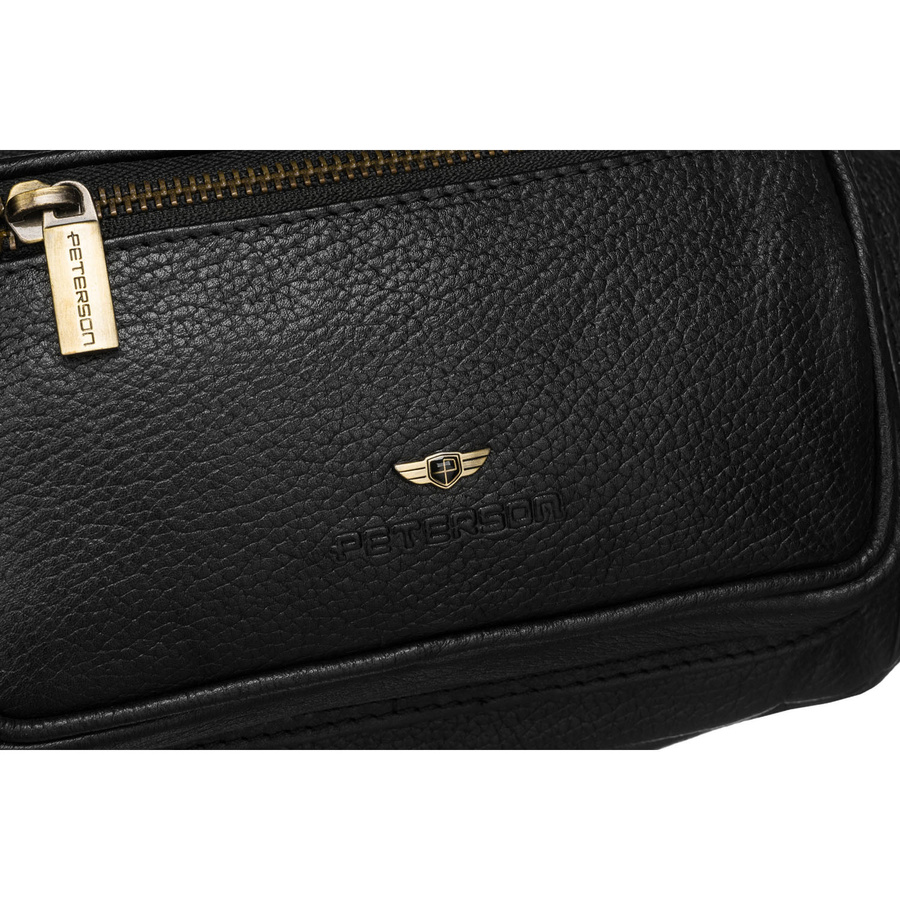Leather bumbag PETERSON PTN 2506-NDM