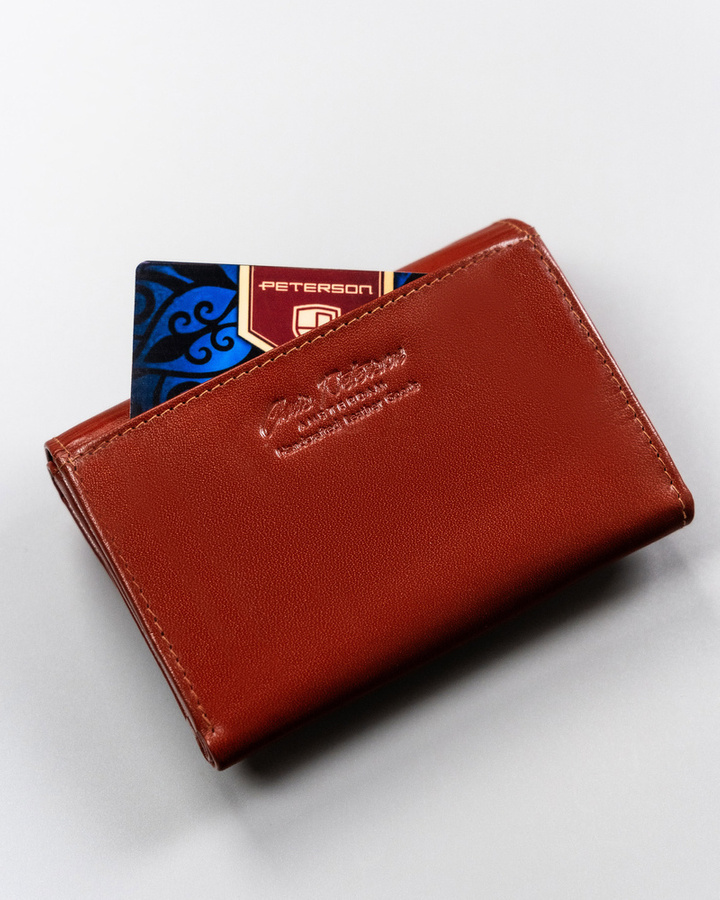 Leather's wallet RFID PETERSON PTN 116-BO