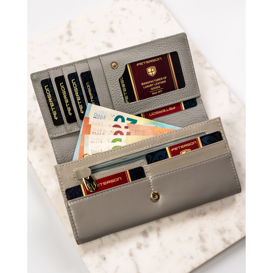 Leather wallet RFID PETERSON PTN PH27-LFL