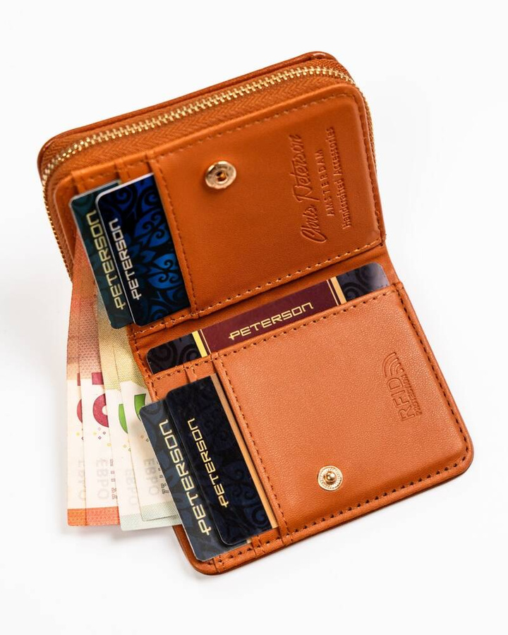  Leatherette wallet RFID PETERSON PTN 010-F