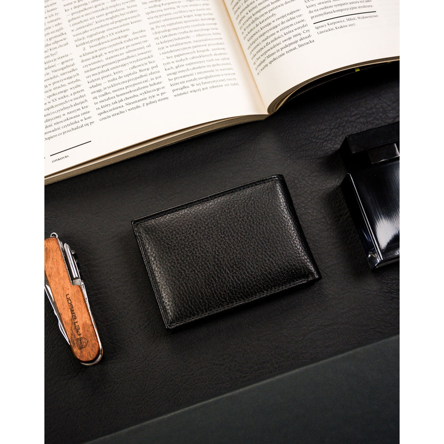 Leather card case 4U CAVALDI CW1017-NDM