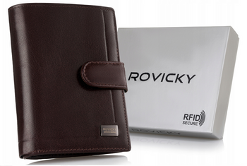 Leather men wallet RFID ROVICKY PC-101L-BAR