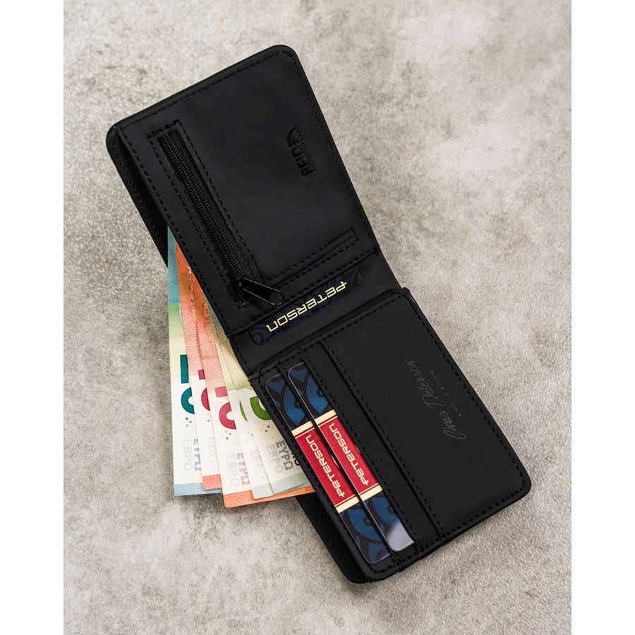 Leatherette wallet RFID PETERSON PTN EH-07Z