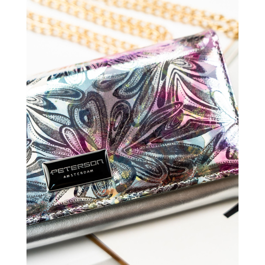 Leather+leatherette wallet RFID PETERSON PTN PX22-1-NPK
