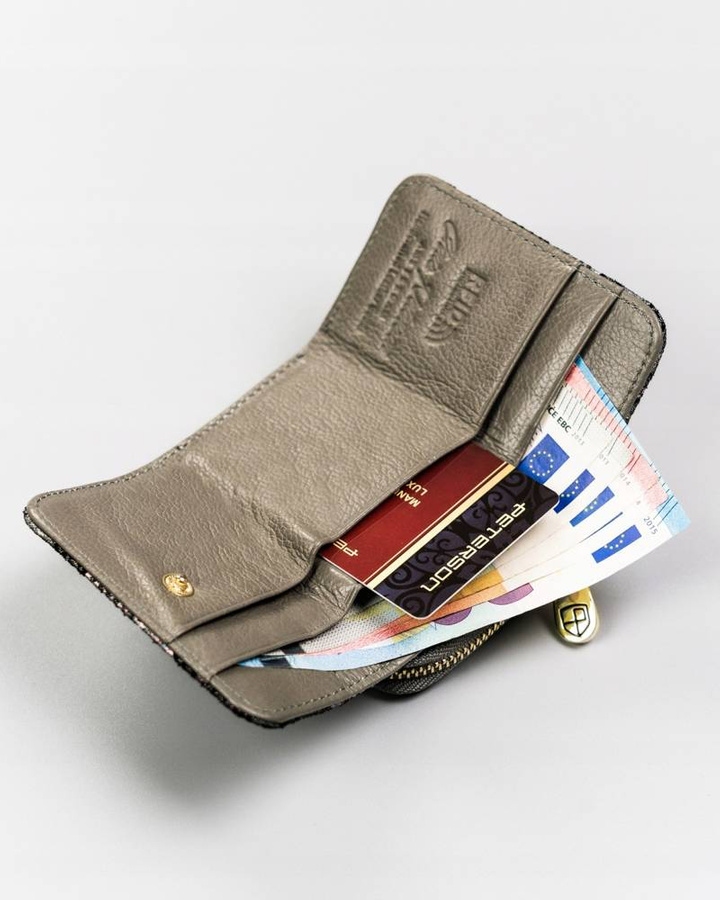 Leather wallet RFID PETERSON PTN 423229-ONBF