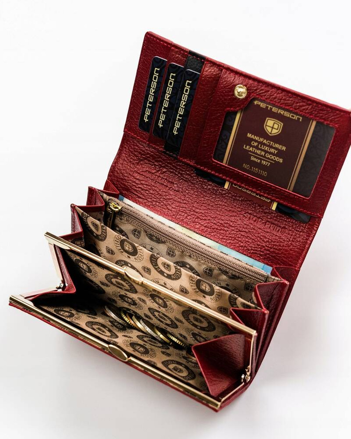 Leather women wallet PETERSON PTN PL-466