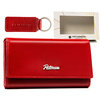 Leather wallet & key ring gift set PETERSON PTN SET-D-68-KCS