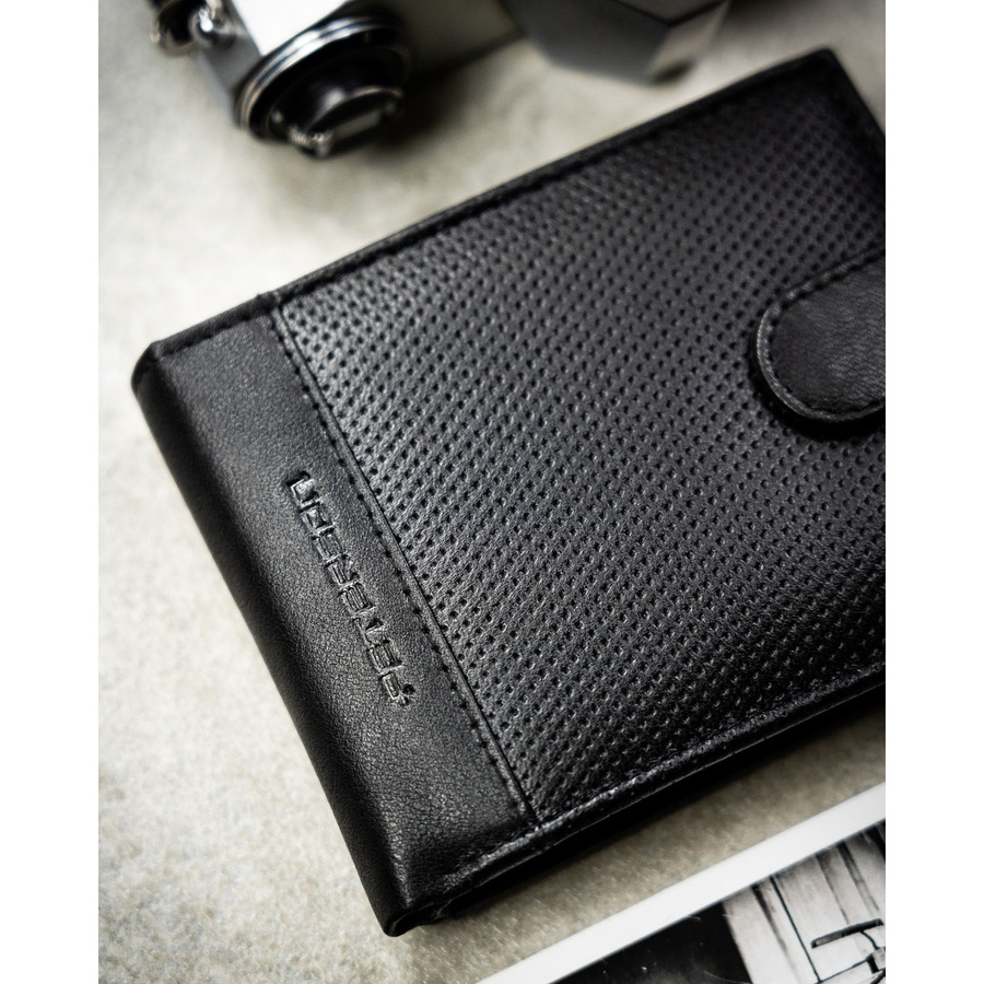 Leather wallet RFID PETERSON PTN N992L-DOT