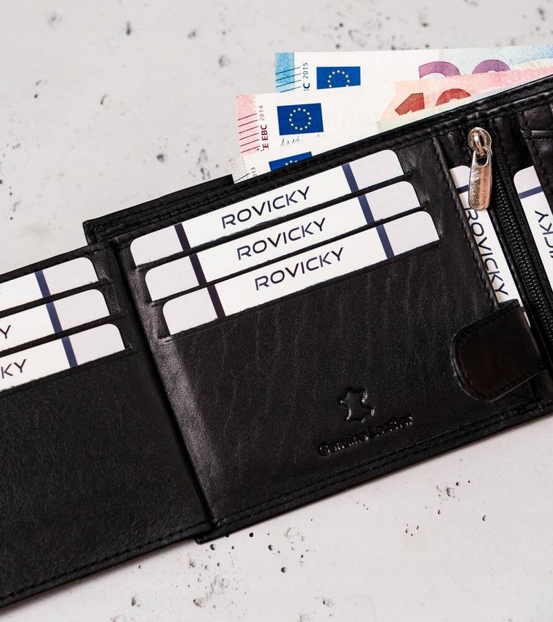 Leather wallet RFID ALWAYS WILD N992L-P-CCD-2-2726 B