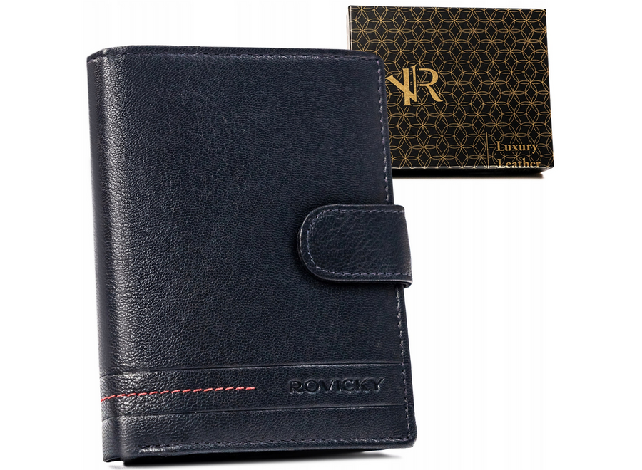 Leather wallet RFID ROVICKY R-N4L-GAT