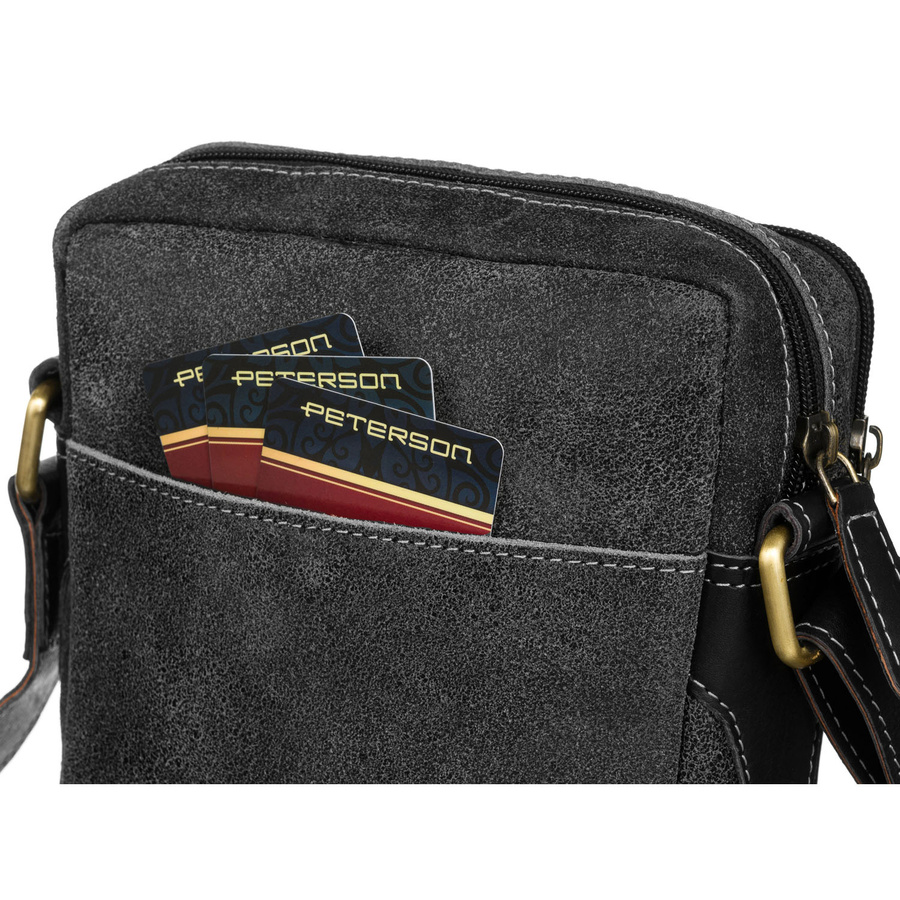 Leather bag PETERSON PTN 662-SCC