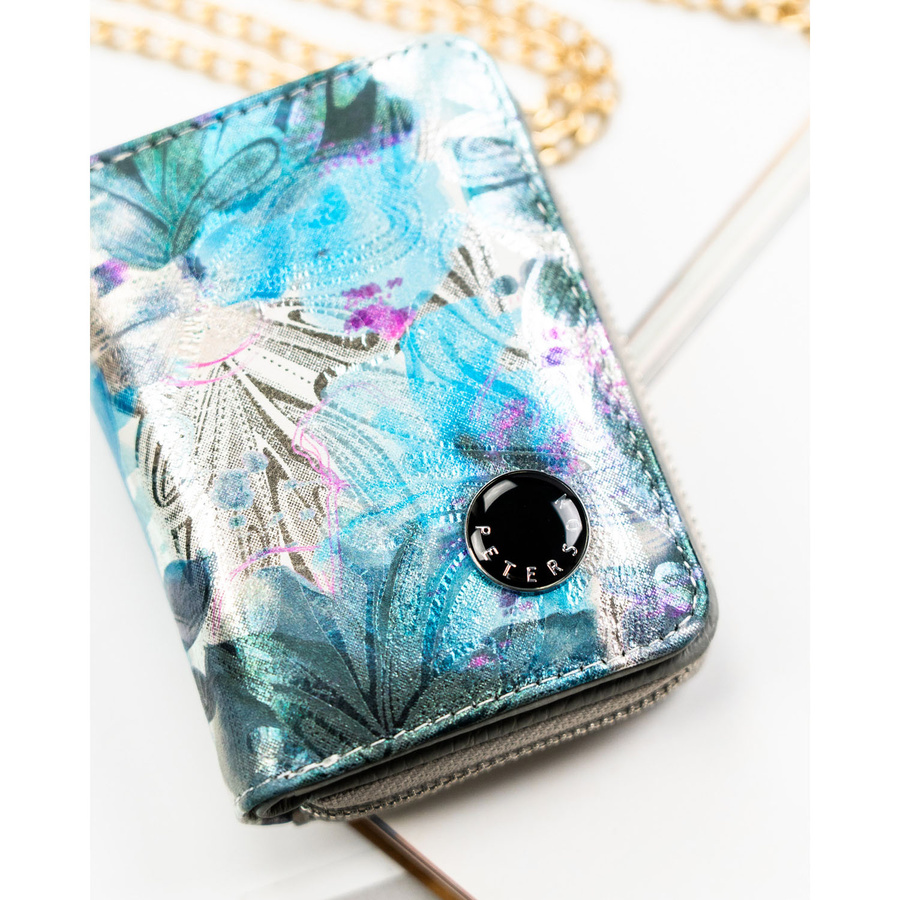 Leather+leatherette wallet RFID PETERSON PTN PX33-1-NPK