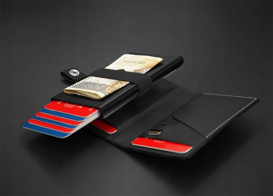 Leather wallet RFID PETERSON PTN 123011901