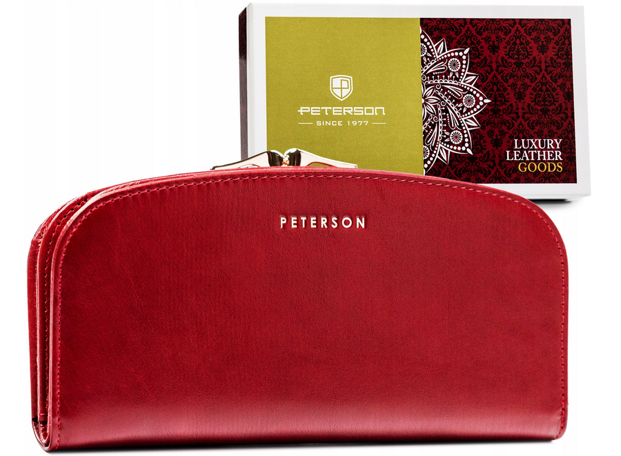 Leather's wallet RFID PETERSON PTN 42123-SG