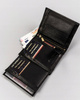 Leather wallet+pocket knife+key ring set PETRSON PTN ZM63