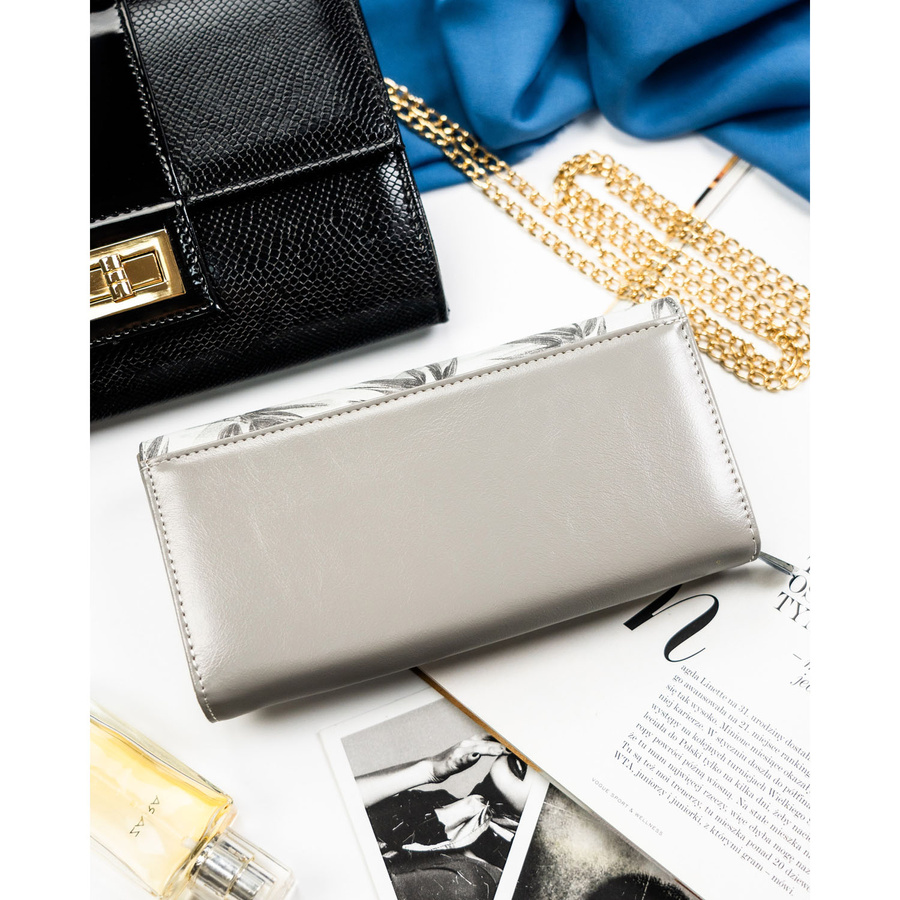 Leather+leatherette wallet RFID PETERSON PTN PX20-1-NPK