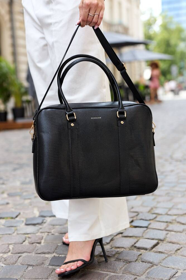 Leatherette laptop bag PETERSON PTN 1429