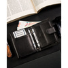 Leather wallet RFID RONALDO RM-03L-BDF-BL