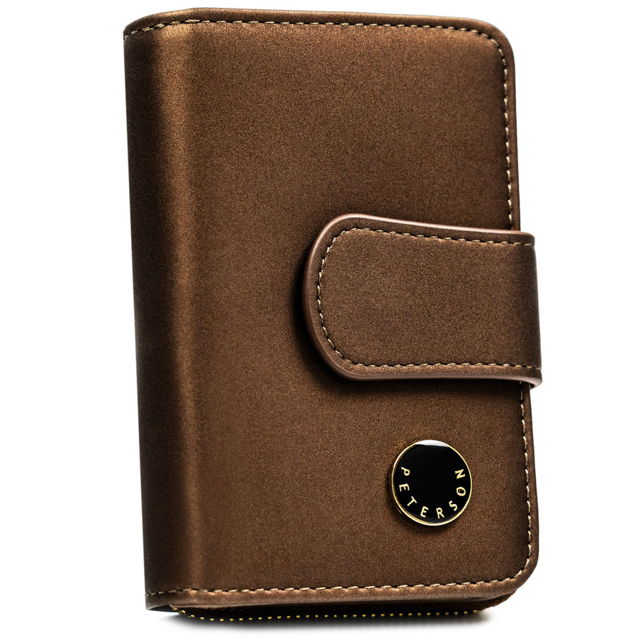 Leather and leatherette wallet RFID PETERSON PTN PS115-HNL