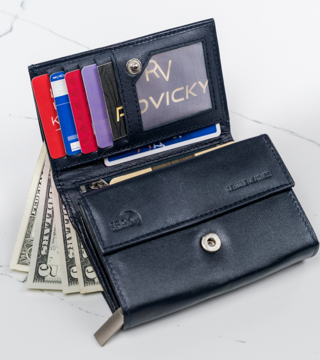 Leather wallet RFID 4U CAVALDI RD-02-GCL