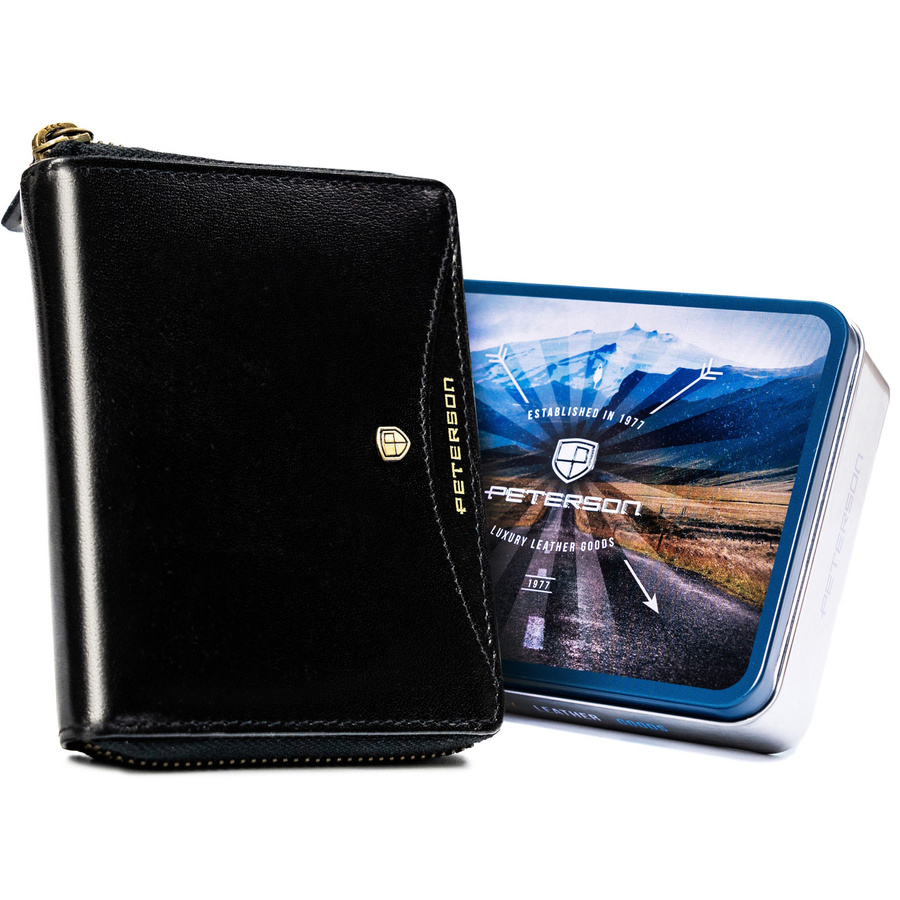 Leather wallet RFID PETERSON PTN 340.01