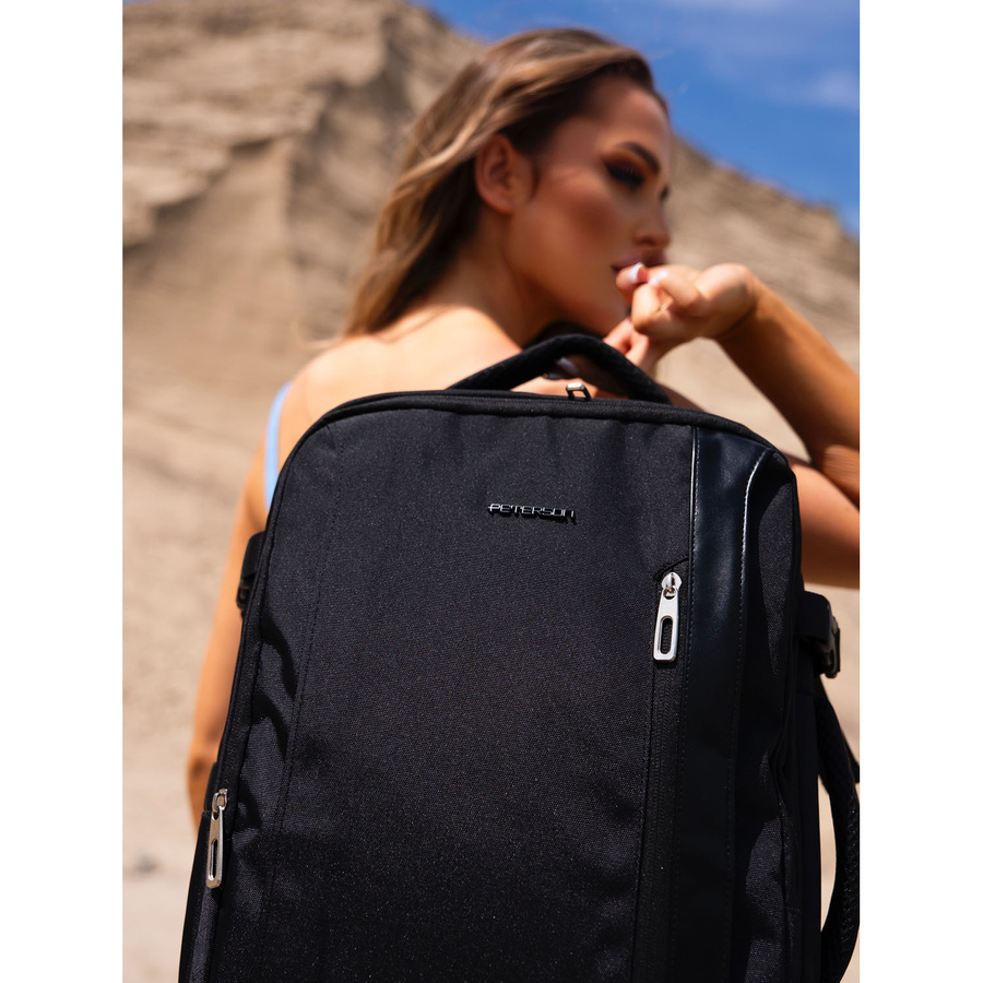 Nylon laptop bagpack PETERSON PTN 24403