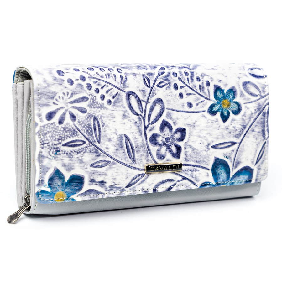 Leather wallet 4U CAVALDI PN23-FL-BL-PURPLE