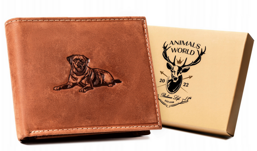 Leather wallet RFID ALWAYS WILD N992-CHM-DOG-2 