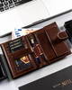 Leather wallet RFID PETERSON PTN 22307L-VT