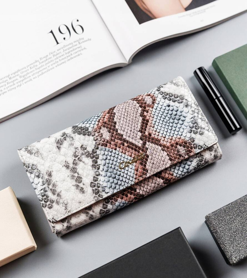 Leather & leatherette wallet RFID 4U CAVALDI PX24-DNH