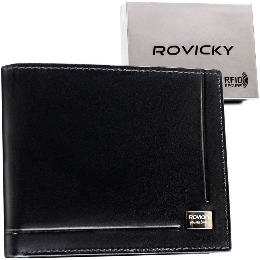 Leather wallet RFID ROVICKY CPR-06-NBAR