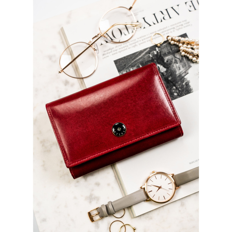 Leather wallet RFID PETERSON PTN 27079-TVT