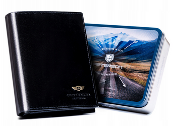 Leather wallet RFID PETERSON PTN 22310-VT