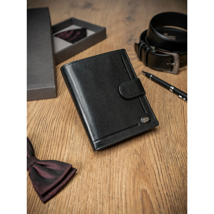 Leather wallet RFID ROVICKY PC-102L-BAR