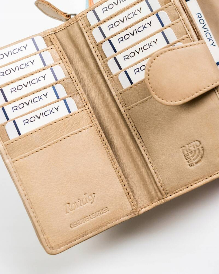 Leather wallet RFID ROVICKY R-615-DDW