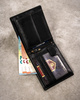 Leather wallet+key ring set PETERSON PTN SET-M-N994-GVT