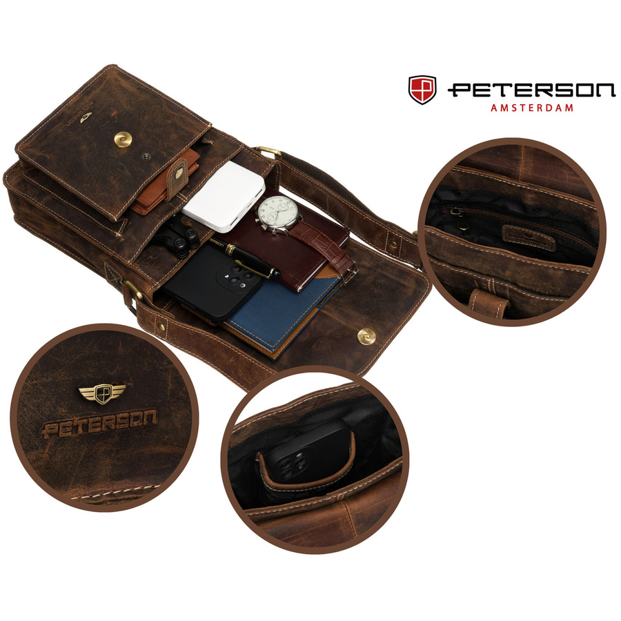 Leather bag PETERSON PTE-NSH