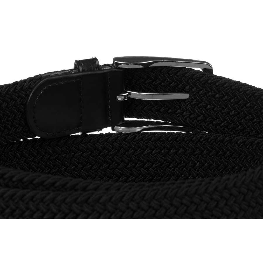 Uniseksowy pasek parciany w szarym kolorze z tradycyjną klamrą - Rovicky