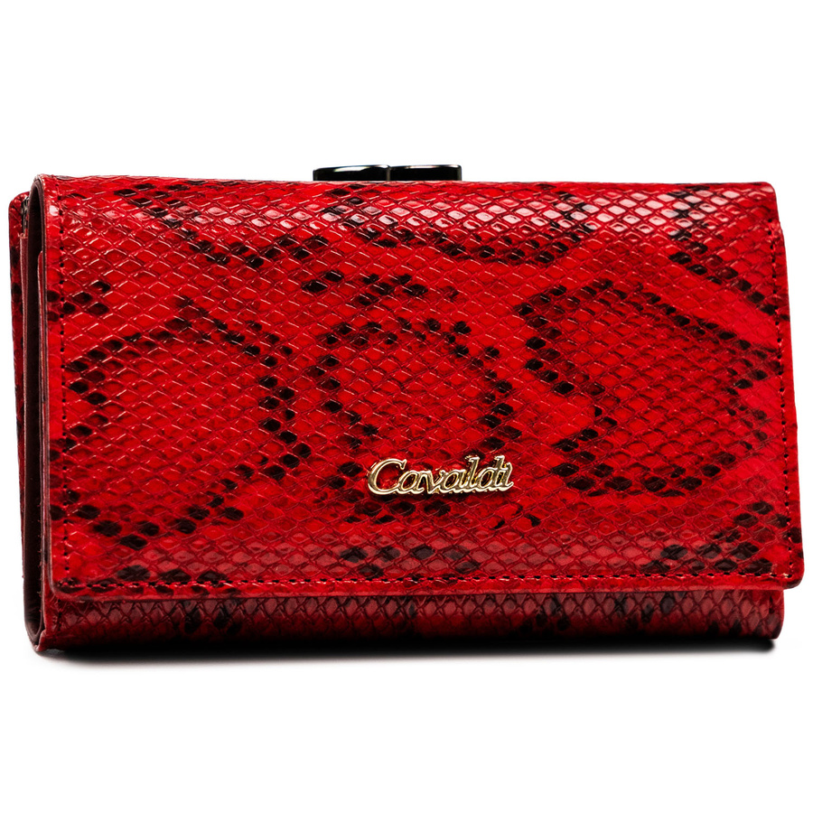Leather wallet 4U CAVALDI PX23-DNH-BL-RED