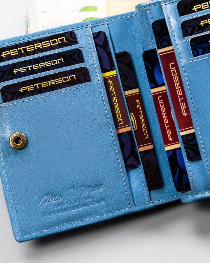 Leather's wallet RFID PETERSON PTN 2549-BO