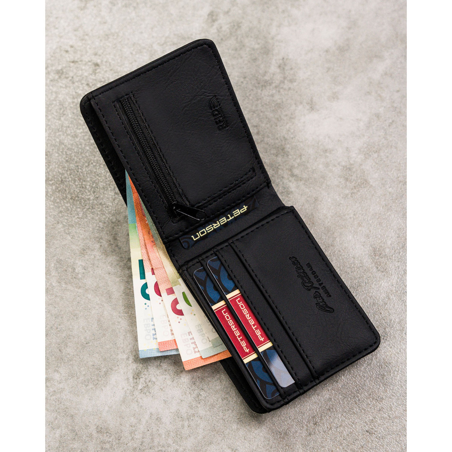 Leatherette wallet RFID PETERSON PTN EH-06Z