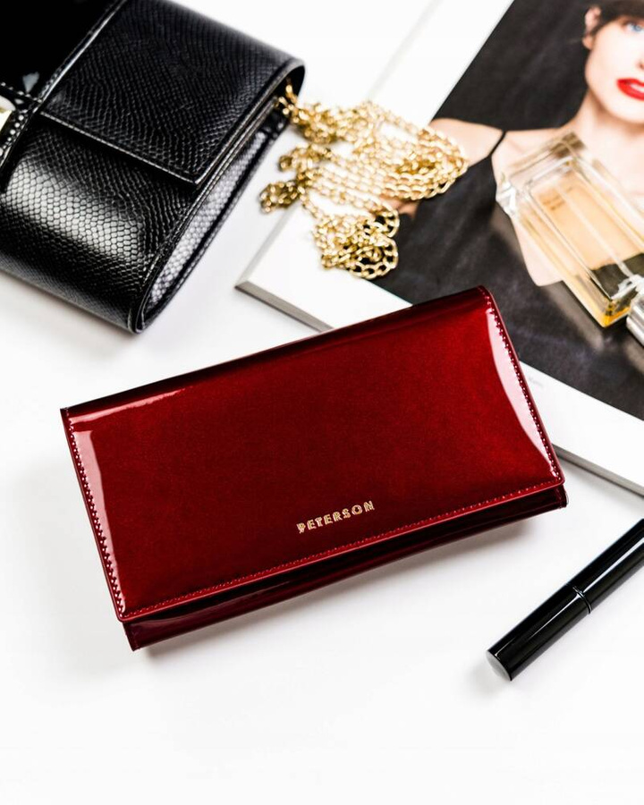Leather wallet RFID PETERSON PTN BC-411